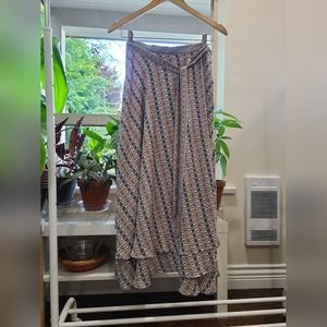 Wrap flowy skirt